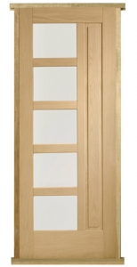 Lucca Prehung Solid Oak External Door